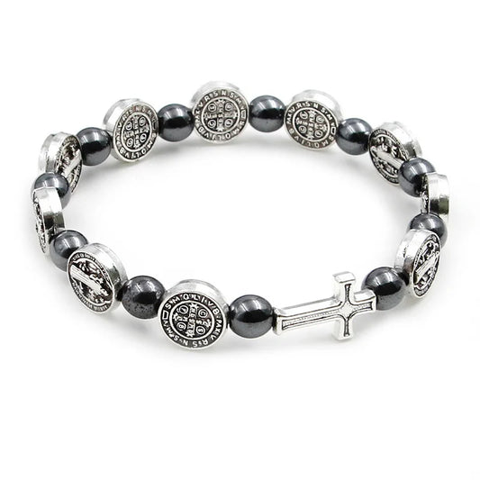 Bracelet croix perle