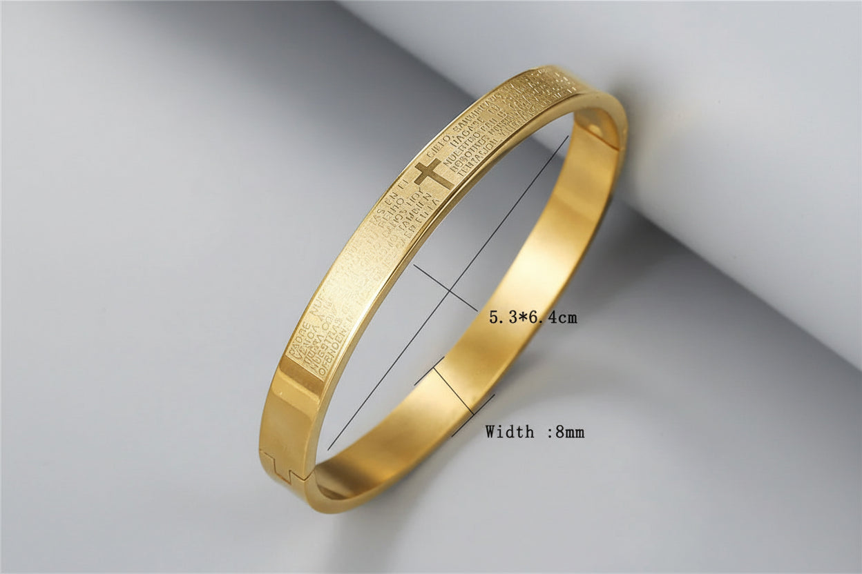 Bracelet jonc croix