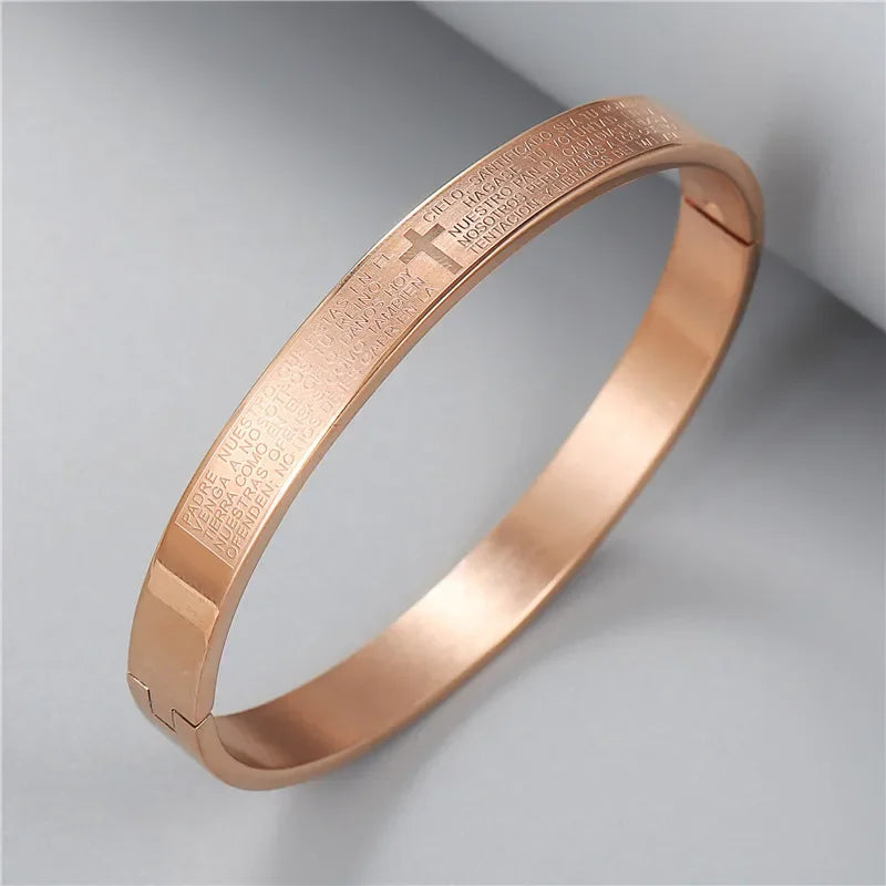 Bracelet jonc croix
