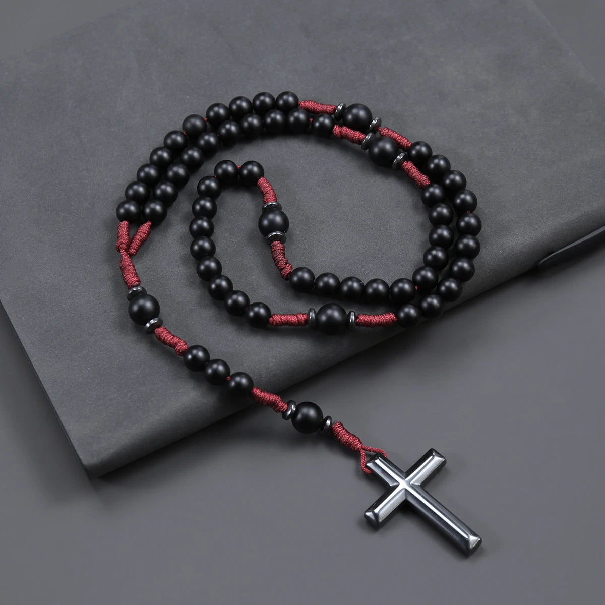 Collier croix arrondi