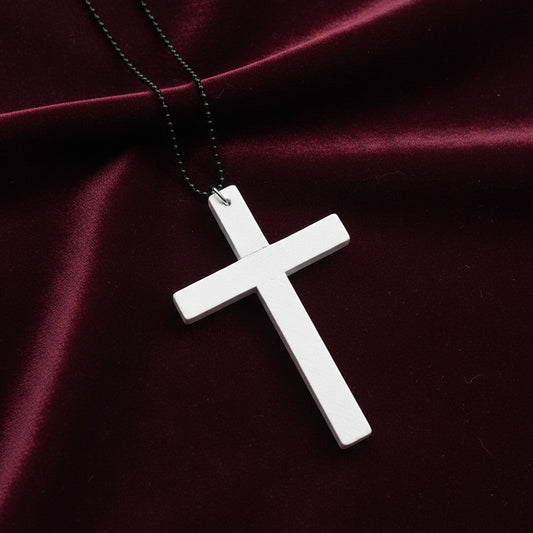 Collier croix de bois