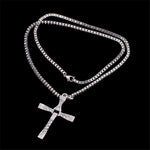 Collier croix homme acier inoxydable - Vignette | Vera Croix