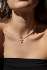 Collier croix femme transparent - Vignette | Vera Croix