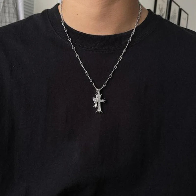 Collier en double croix