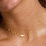Collier petite croix horizontale - Vignette | Vera Croix