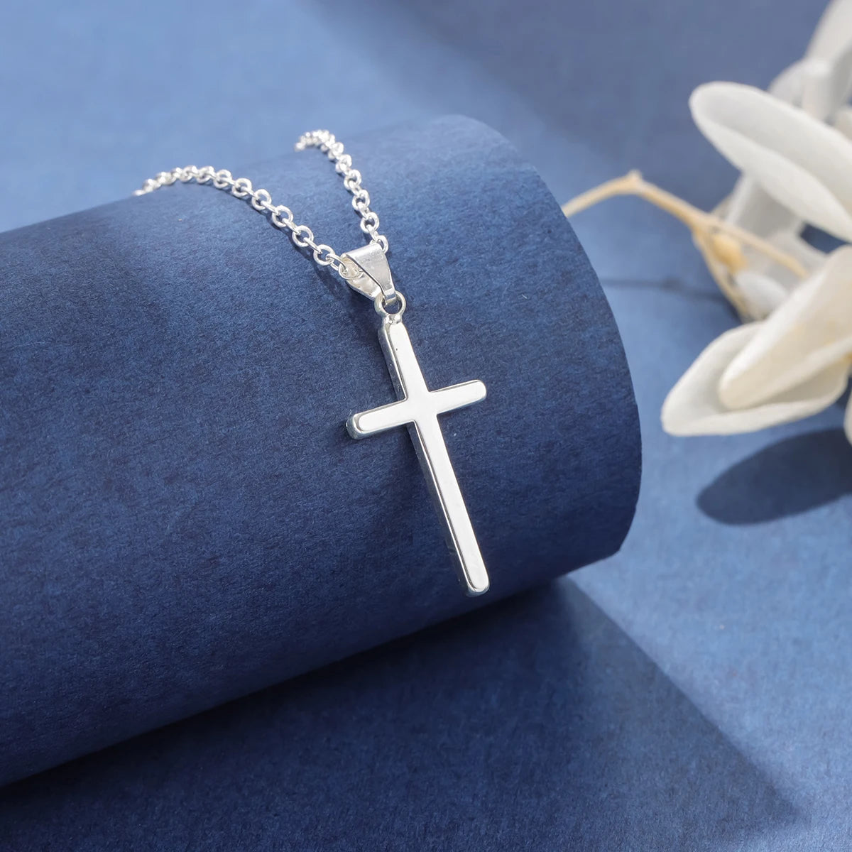 Pendentif croix argent femme