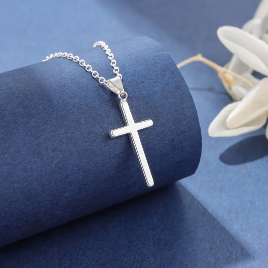 Pendentif croix argent femme